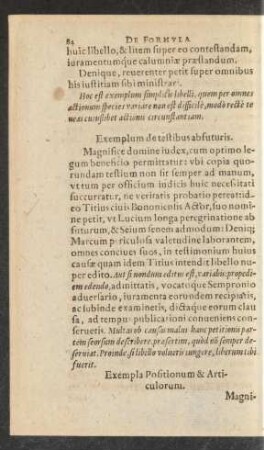 Exempla Positionum & Articulorum.