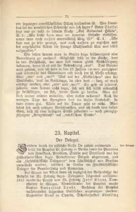 23. Kapitel. Der Delegat