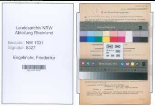 Entnazifizierung Friederike Engelmohr , geb. 05.06.1905 ()