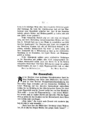 Der Sonnenstrahl