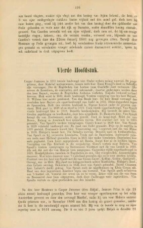 Vierde hoofdstuk. Caspar Janssoon in 1611 tweede landvoogd hier ...