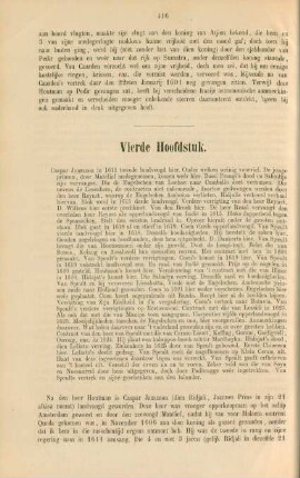 Vierde hoofdstuk. Caspar Janssoon in 1611 tweede landvoogd hier ...