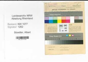 Entnazifizierung Albert Stoedter , geb. 20.05.1892 (Polizist)