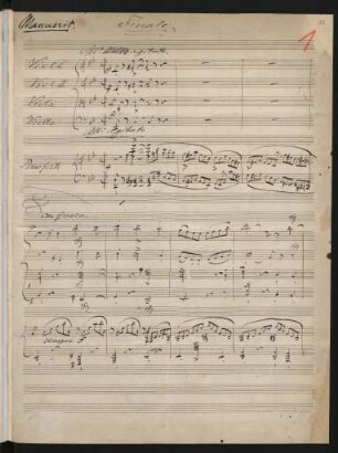 Finale. Allegro agitato [Autograph, Fragment]