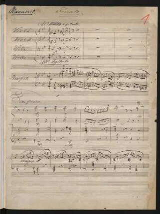 Finale. Allegro agitato [Autograph, Fragment]