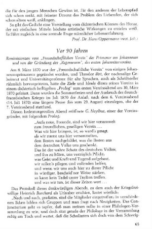 Vor 90 Jahren