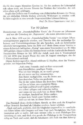 Vor 90 Jahren