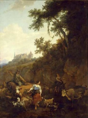 Landschaft mit Schloss Bentheim