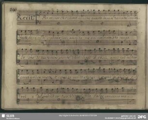 Recitativo: Per mirar Christiano illustre