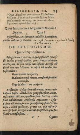 De Syllogismo.