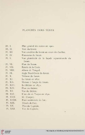 Planches hors texte