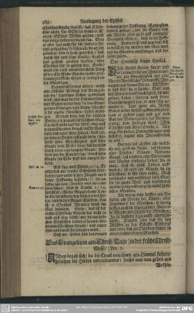 Das Evangelium am Christ-Tage [in der frühe Christ-Messe] Luc. 2.