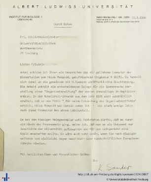 Begleitschreiben