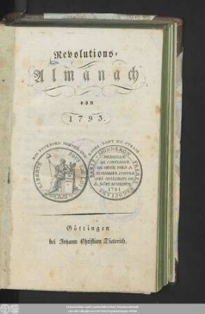 1793: Revolutions-Almanach