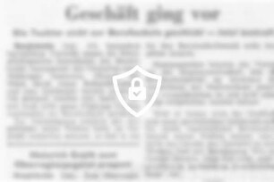 Geschäft ging vor