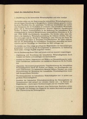 Inhalt des fakultativen Kurses