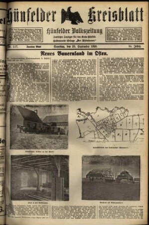 Zweite Ausgabe vom Samstag, den 29. September 1928.