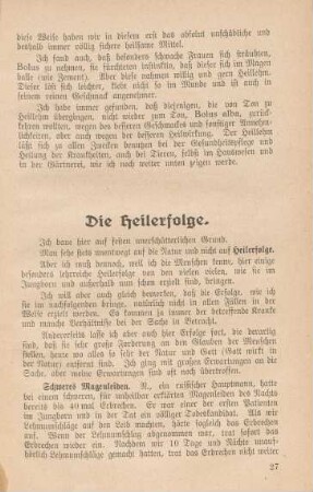 Die Heilerfolge