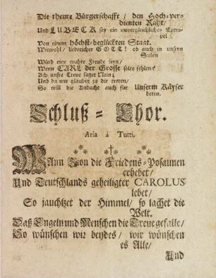 Schluß-Chor