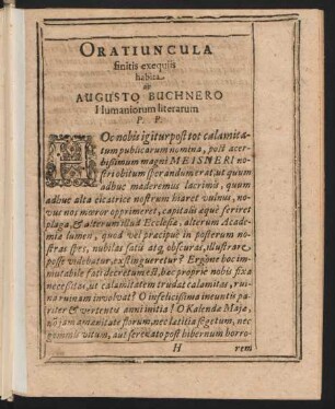 Oratiuncula ... ab Augusto Buchnero
