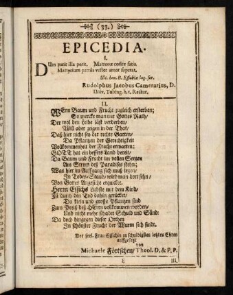33-46, Epicedia.