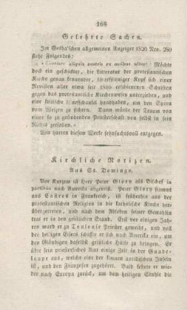 168-172 Kirchliche Notizen