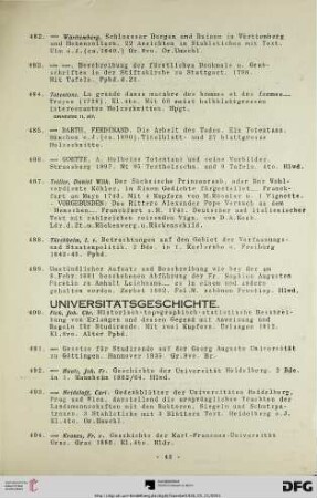 Universitätsgeschichte (Nr. 490-504)