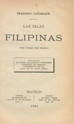 Las islas Filipinas : (de todo un poco)