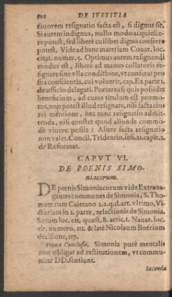 Caput VI. De Poenis Simoniacorum.
