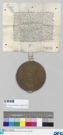König Sigismund gebietet der Stadt Nürnberg die jährliche Reichssteuer von 2000 fl dem Meister Hartmann Rotsmid von Nürnberg zu übergeben und stellt Quittung aus.