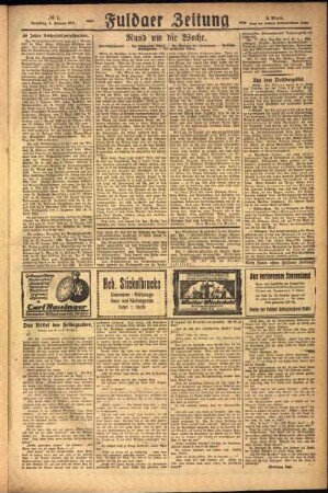 Dritte Ausgabe vom Samstag, den 01. Januar 1927.