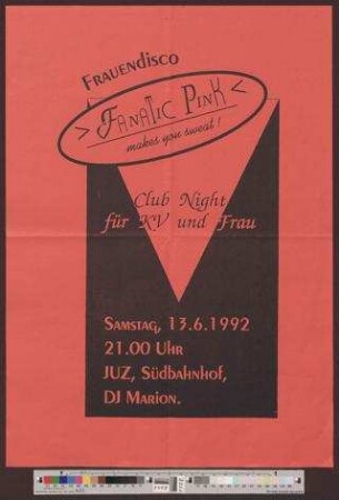 Frauendisco : Fanatic Pink makes you sweet