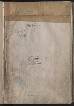 Graduale antiquum Ottoburanum cum neumis - BSB Clm 27130