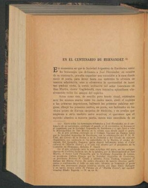 En el centenario de Hernández