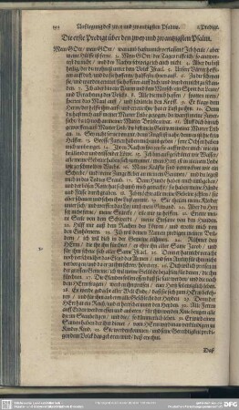 Die Predigten über den zwey und zwantzigsten Psalm