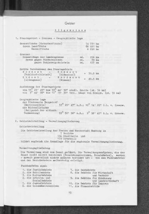 2. Gebietseinteilung - Verwaltungsgliederung