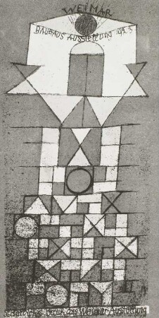 Postkarte zur Bauhausausstellung 1923