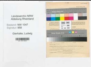 Entnazifizierung Ludwig Gierhake , geb. 14.06.1899 (Angestellter)