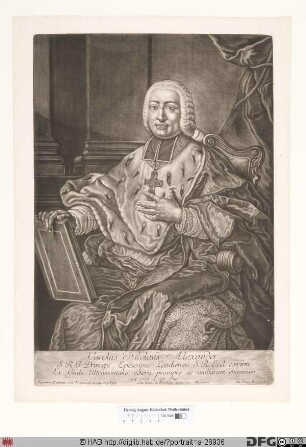 Bildnis Charles-Nicolas-Alexandre (comte d'Oultremont), Fürstbischof von Lüttich