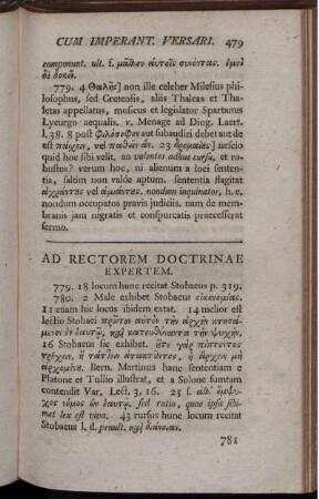 Ad Rectorem Doctrinae Expertem.