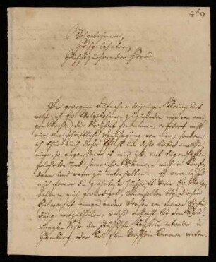 Brief von Ludwig Friedrich Hudemann an Johann Friedrich von Uffenbach. Schleswig, 4.5.1742