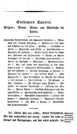 Religion, Moral, Sitten und Gebräuche der Türken.