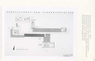 Ausstellungs - und Verkaufsstätten, Berlin-Mitte (Diplomarbeit bei Bernhard Hermkes): Grundriss Galeriegeschoss 1:200