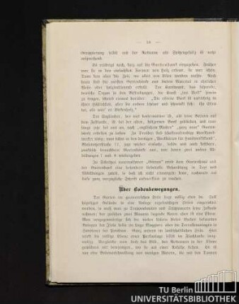 7. Über Bodenbewegungen.