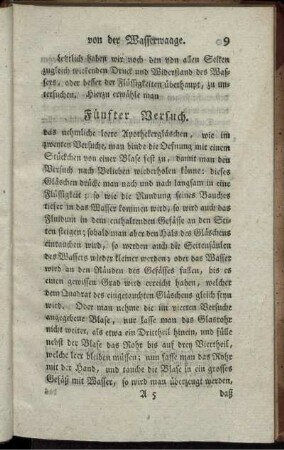 Fünfter Versuch