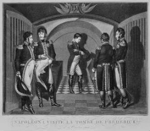 Napoleon am Sarge Friedrichs des Großen (25. Oktober 1806)