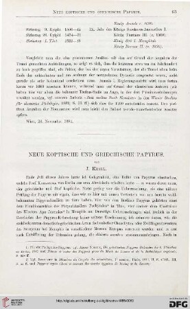 6: Neue koptische und griechische Papyrus