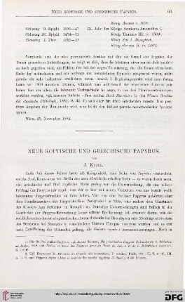 6: Neue koptische und griechische Papyrus