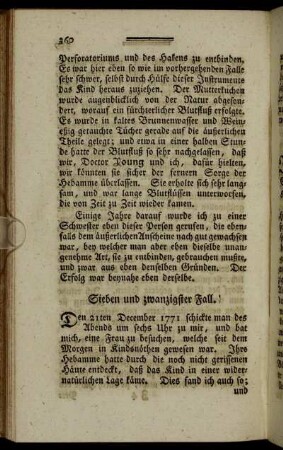 Sieben und zwanzigster Fall. - Fünf und funfzigster Fall.