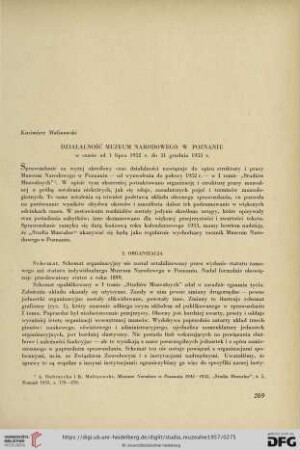Działalność Muzeum Narodowego w Poznaniu : w czasie od 1 lipca 1952 r. do 31. grudnia 1953 r.